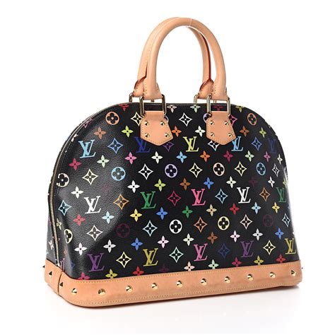 louis vuitton alma gm multicolor|LOUIS VUITTON Monogram Multicolor Alma GM Black.